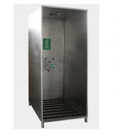 CABINE COM CHUVEIRO E LAVA-OLHOS EM AÇO INOX - CD-006I